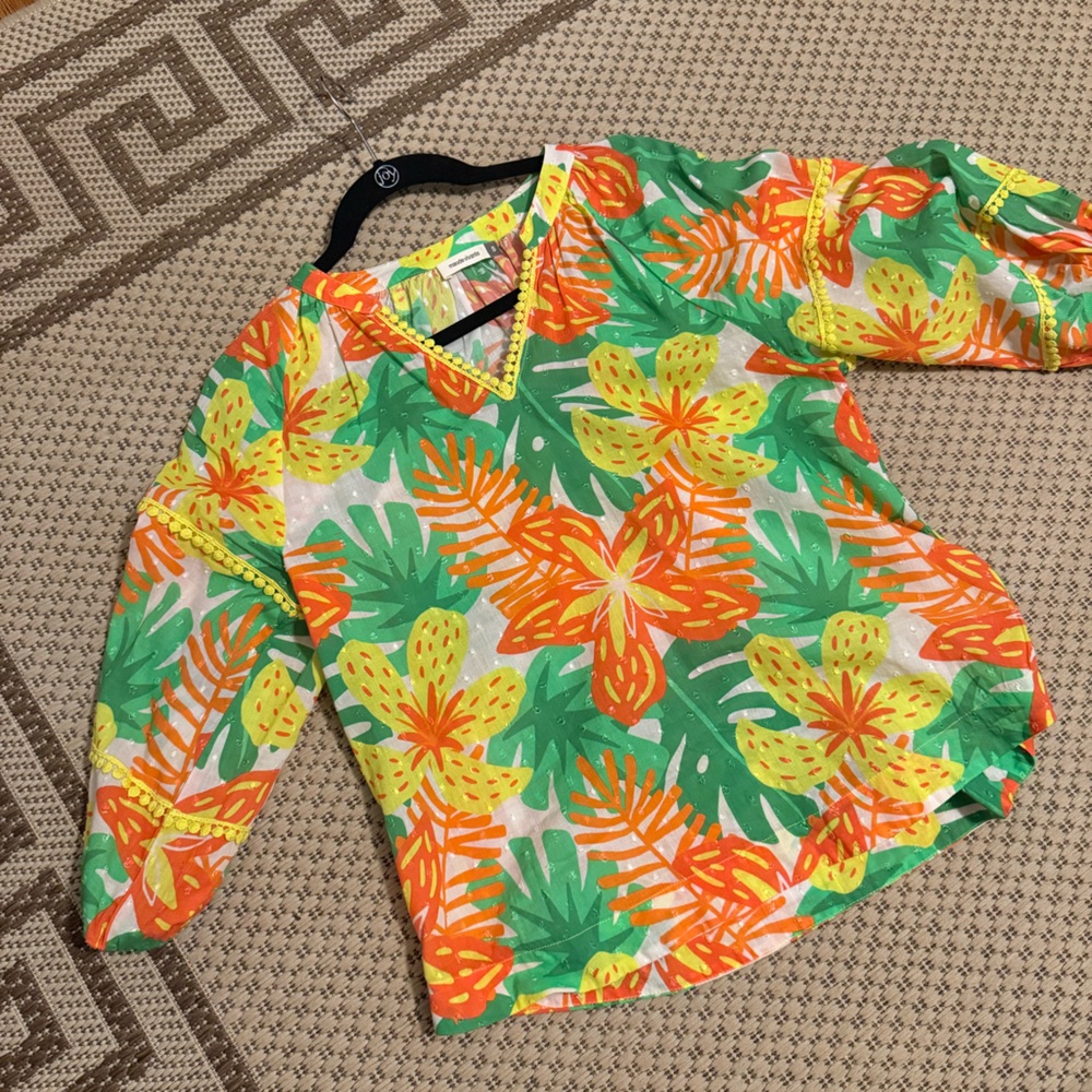 Tropical Floral Women's Blouse